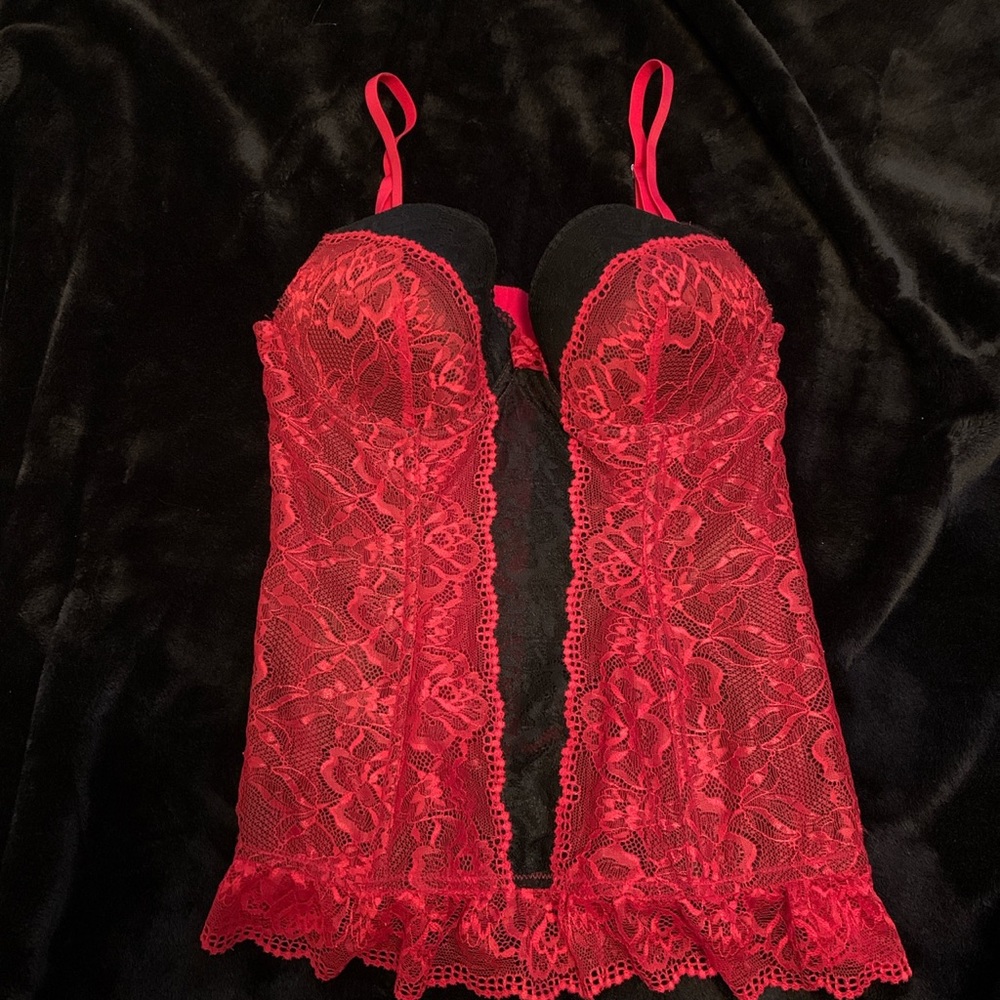 Vintage Red Corset Top